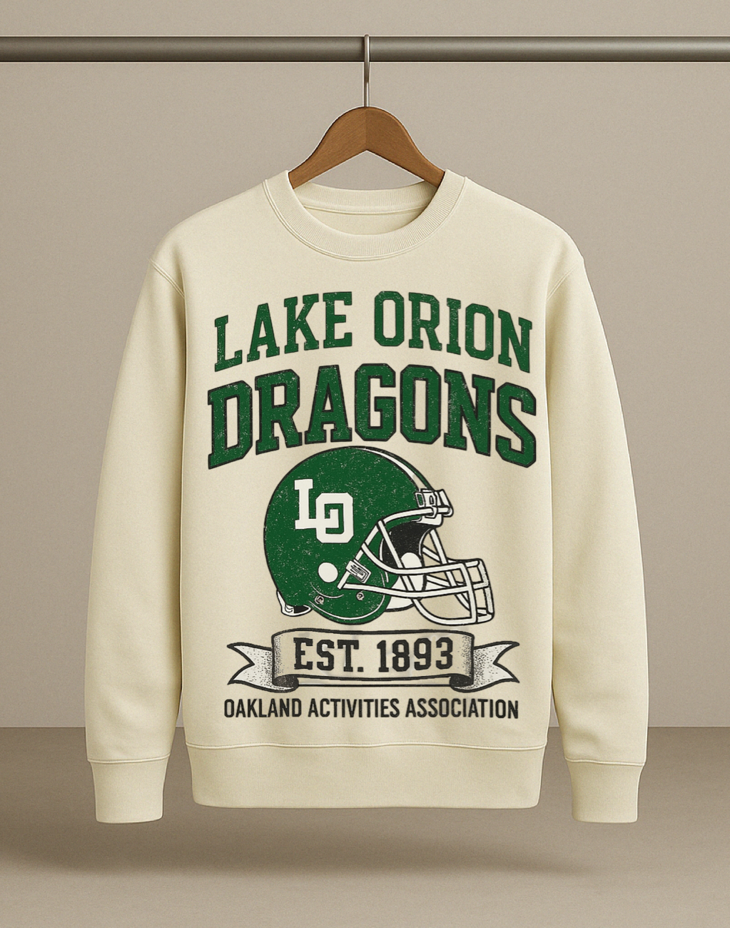 Vintage LO | Dragon Football Crewneck