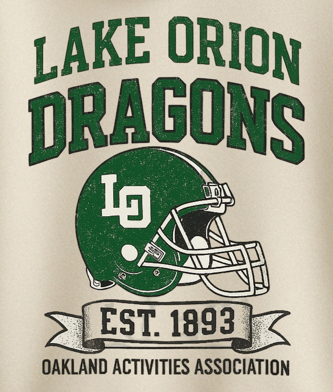 Vintage LO | Dragon Football Hoodie